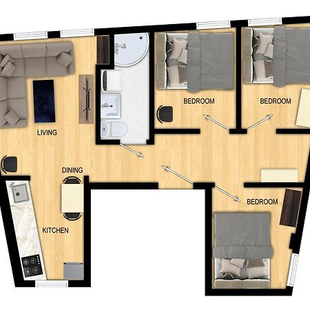 Apartmán Family Friendly 3Br - Quiet Area - Behind Bryggen Bergen Exteriér fotografie